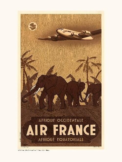 Air France / Afrique occidentale / Equatoriale A029 - 30x40