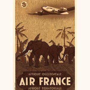 Air France / Afrique occidentale / Equatoriale A029 - 40x50
