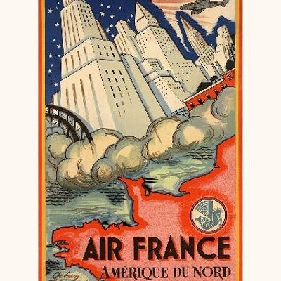 Air France/Nord America A020 - 30x40