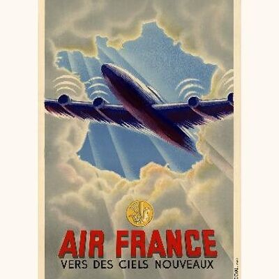 Air France / Hacia nuevos cielos A017 - 30x40