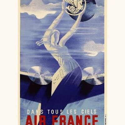 Air France / En todos los cielos A005 - 30x40