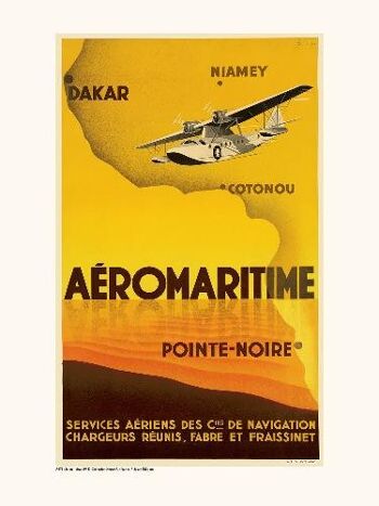 Aéromaritime / Dakar, Niamey, Cotonou, Pointe Noire A671 - 30x40