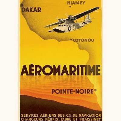 Aéromaritime / Dakar, Niamey, Cotonou, Pointe Noire A671 - 40 x 50