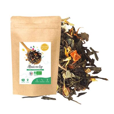 "Atsem au top", fruity green tea - Strawberry, Raspberry and Peach - 100g