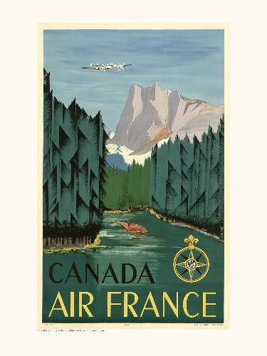 Air France/Kanada-Plakat A056