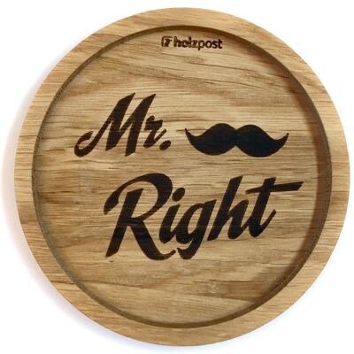 Sottobicchiere "Mr. Right"
