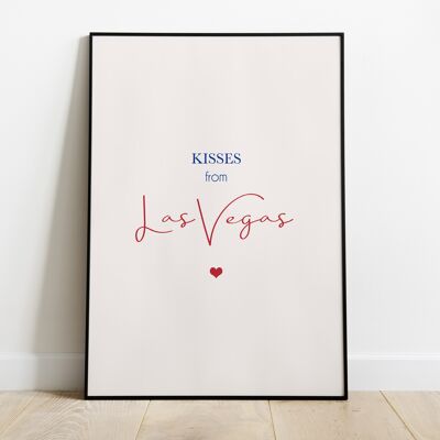 AFFICHE / POSTER - Kisses from Las Vegas -  A3