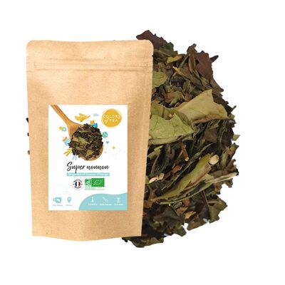 "Super Nounou", Té blanco floral - Flores de cerezo, jazmín y orquídea - 100g