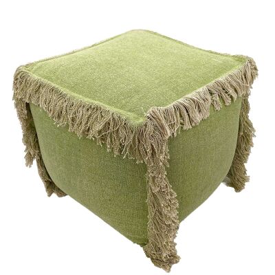 Coussin de sol 2e choix Pouf 40x40 cm Pouf cube Tabouret Stonewashed