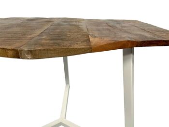 Table basse 74 x 56 cm table de salon durable table d'appoint Lyon structure métal 9