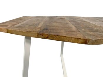 Table basse 74 x 56 cm table de salon durable table d'appoint Lyon structure métal 10