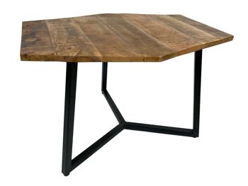 Table basse 74 x 56 cm table de salon durable table d'appoint Lyon structure métal 14