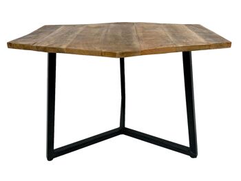 Table basse 74 x 56 cm table de salon durable table d'appoint Lyon structure métal 16