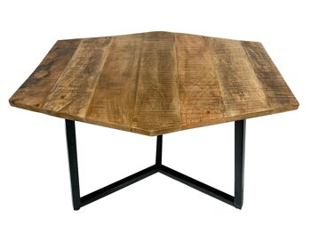 Table basse 74 x 56 cm table de salon durable table d'appoint Lyon structure métal 17