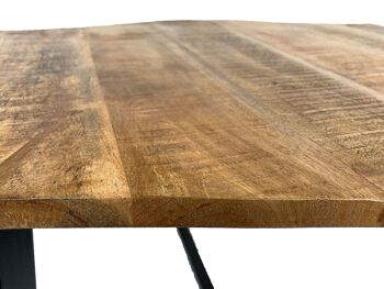 Table basse 74 x 56 cm table de salon durable table d'appoint Lyon structure métal 18