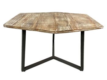 Table basse 74 x 56 cm table de salon durable table d'appoint Lyon structure métal 24