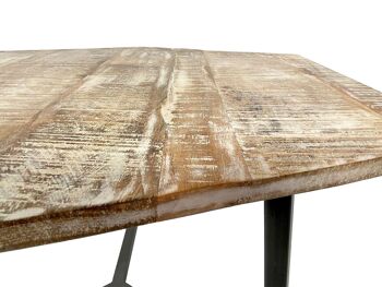 Table basse 74 x 56 cm table de salon durable table d'appoint Lyon structure métal 27