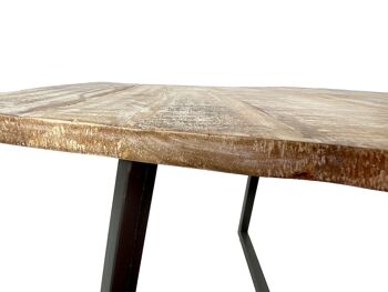 Table basse 74 x 56 cm table de salon durable table d'appoint Lyon structure métal 28
