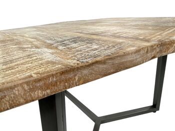 Table basse 74 x 56 cm table de salon durable table d'appoint Lyon structure métal 29