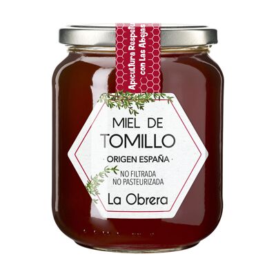 Miel de Tomillo española - Bote en verre 500g