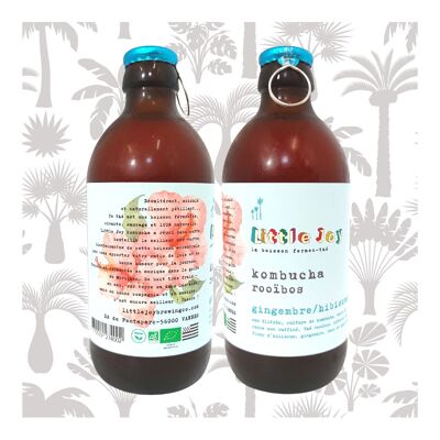 KOMBUCHA BIO 33cl GINGEMBRE / HIBISCUS / BAIE DE GENIÈVRE