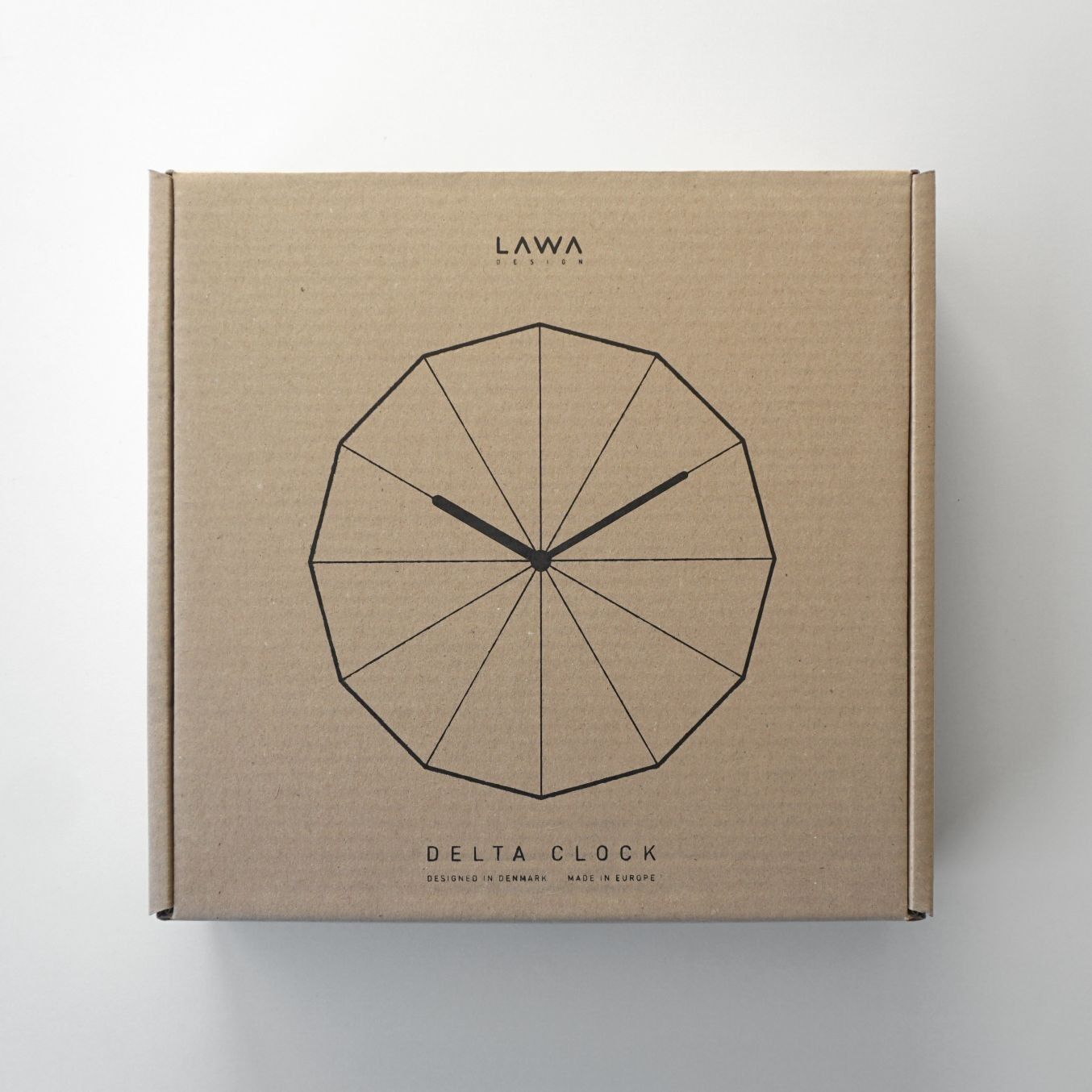 Buy wholesale Delta Clock Oak (with white hands) - Wooden Wall Clock