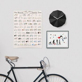 Delta Clock Noir - Horloge Murale Design - Montre 2