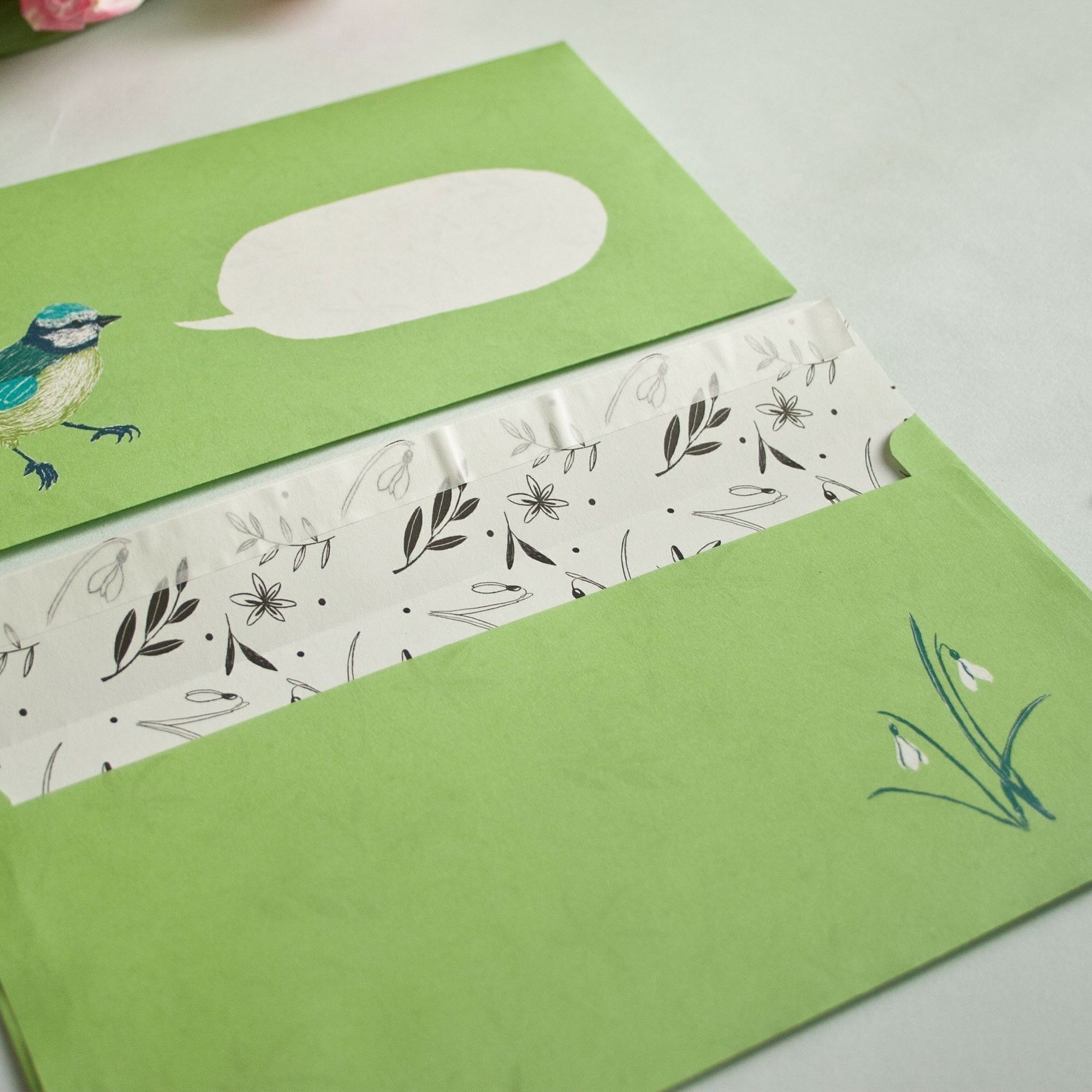 Ensemble d'enveloppes | mésange