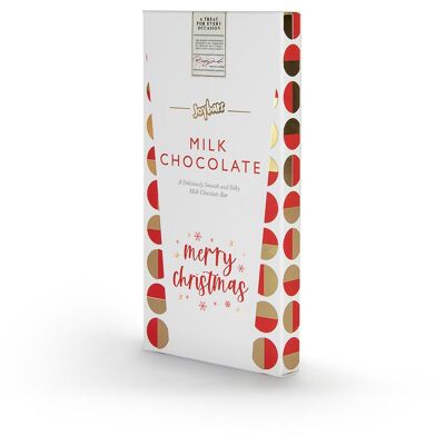 Tablette de chocolat au lait - Joyeux Noël