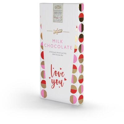 Tablette de chocolat au lait - Love You