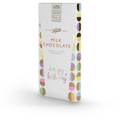 Tablette de chocolat au lait - Joyeux anniversaire