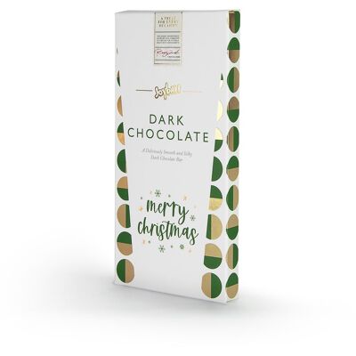 Barra de chocolate oscuro - Feliz Navidad