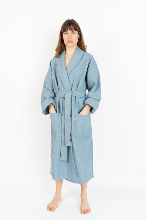 Bathrobe Waffle | Warm Blue S/M