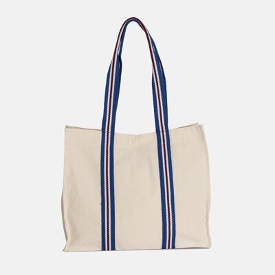 BORSA SHOPPER IN COTONE BIOLOGICO Ecru