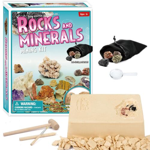 Rocks and Minerals Mining Kit