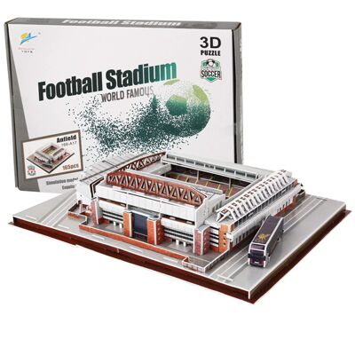Puzzle 3D dello stadio di Anfield della replica del Liverpool FC