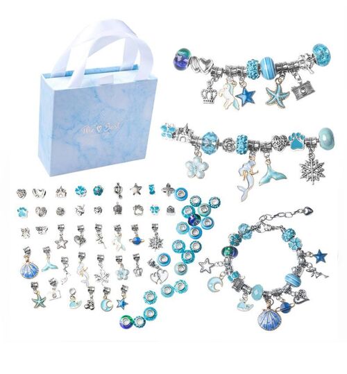 Crystal Jewelry Bracelet Making Kit (Blue)