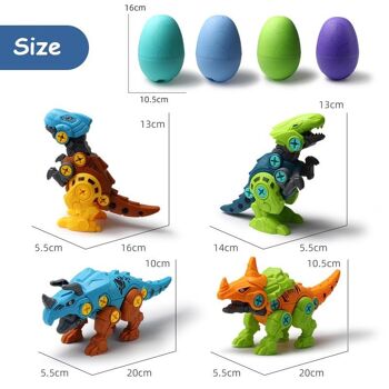 Kit d'œufs de dinosaure à démonter - Rapaces 8