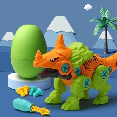 Kit de huevos de dinosaurio para desmontar de juguete - Triceratops