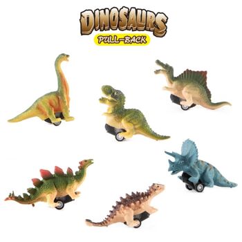 Jouets Pull Back Dinosaur Cars - Stégosaure 4