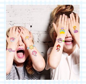 21 autocollants de tatouages temporaires pour enfants - véhicule 4