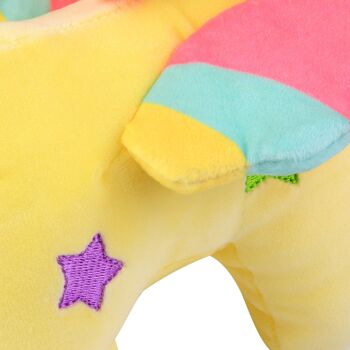 9.25'' Peluche Licorne avec Ailes Jaune 6