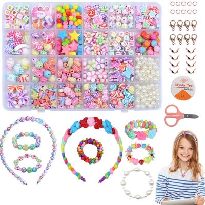 DIY-Perlen-Set für die Schmuckherstellung von Mädchen