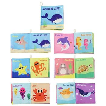 Livres en tissu pour bébés - Marine Life 1