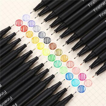 Ensemble de stylos de couleur Fineliner - 24 couleurs 6