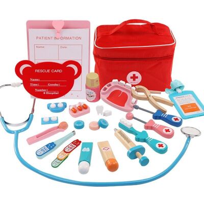 Trousse médicale en bois