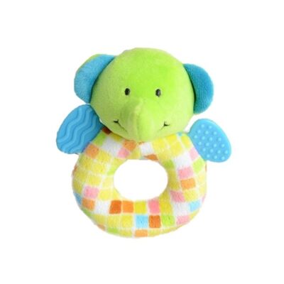 Soft Baby Ring with Teether - Elephant