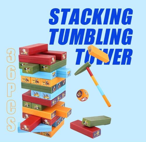 Stacking Tumbling Tower 36pcs