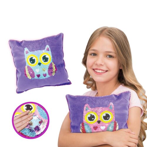 Sequin Owl Pillow Making Kit