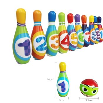 Ensemble de jouets de bowling doux pour enfants 2